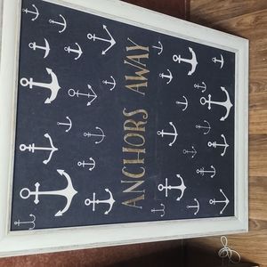 Home decor anchors away sign